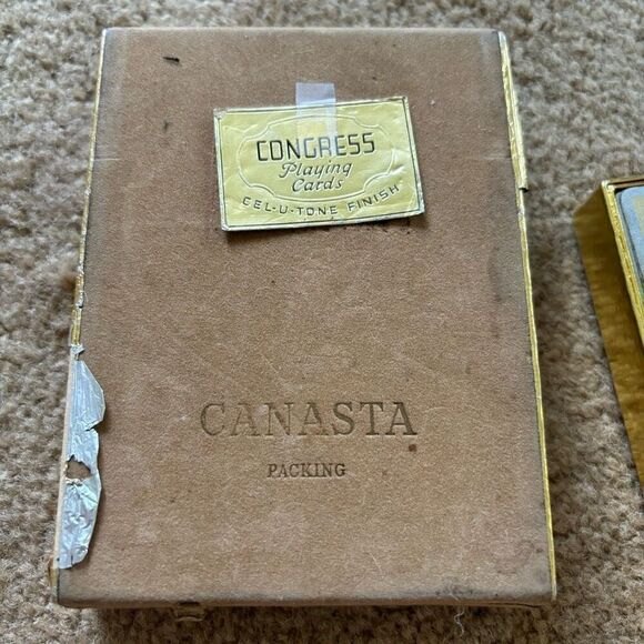 2 Decks Congress Playing Cards Cel-U-Tone Finish - Picture 7 of 8